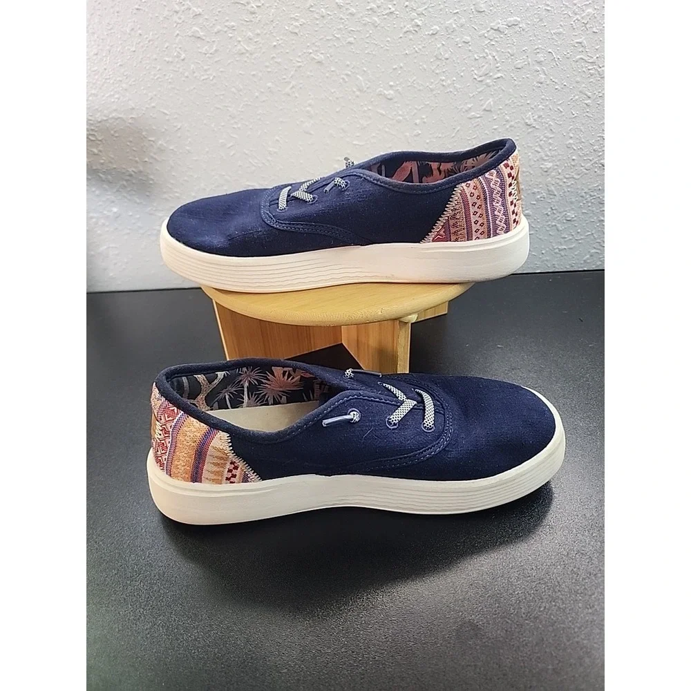 Hey Dude Conway‎ Craft Linen Women's Casual Shoes, Navy, W8
